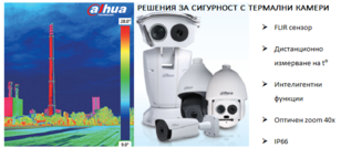 Решения за сигурност с Термо камери Dahua